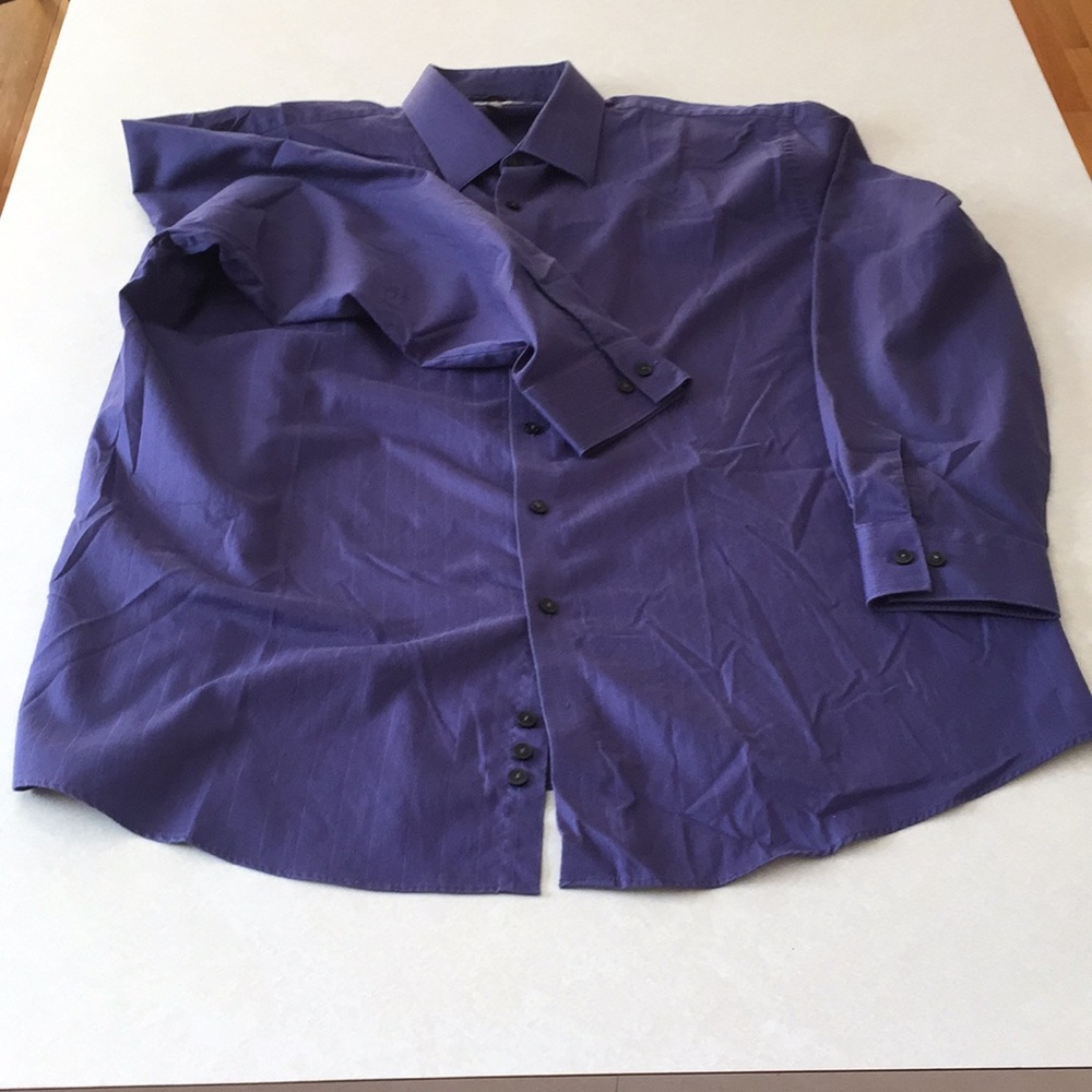 Kenneth Cole Reaction XXL grey blue & wrinkle free